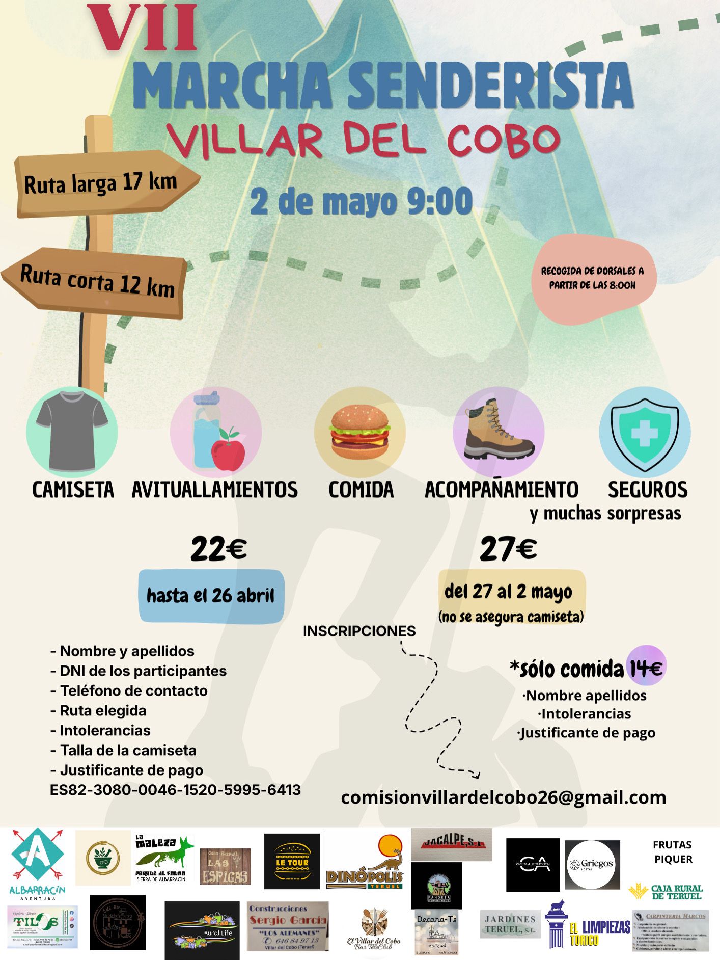 Marcha  senderista Villar del Cobo, 2026
