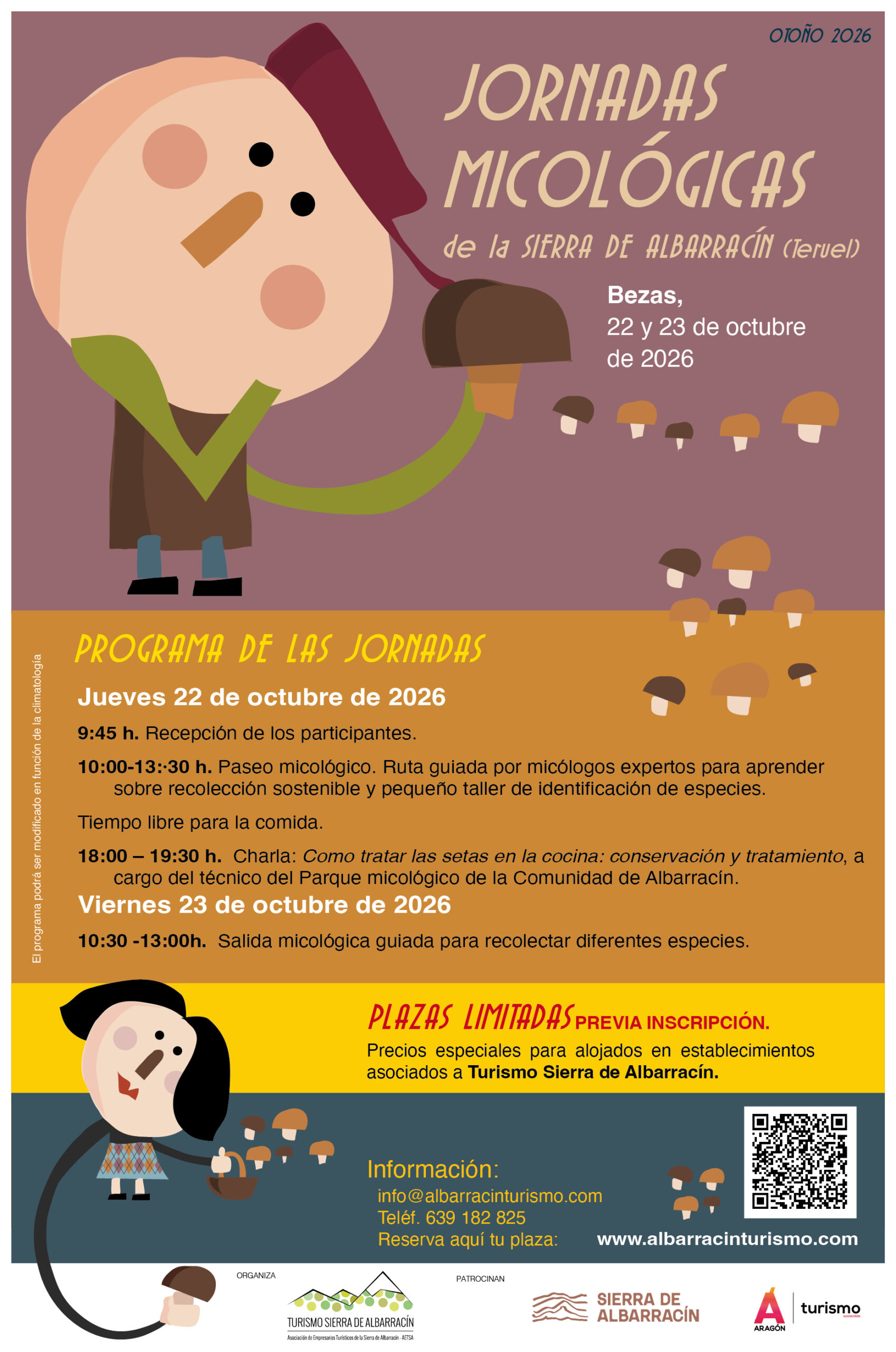 JORNADAS MICOLÓGICAS DE LA SIERRA DE ALBARRACÍN – OTOÑO 2026