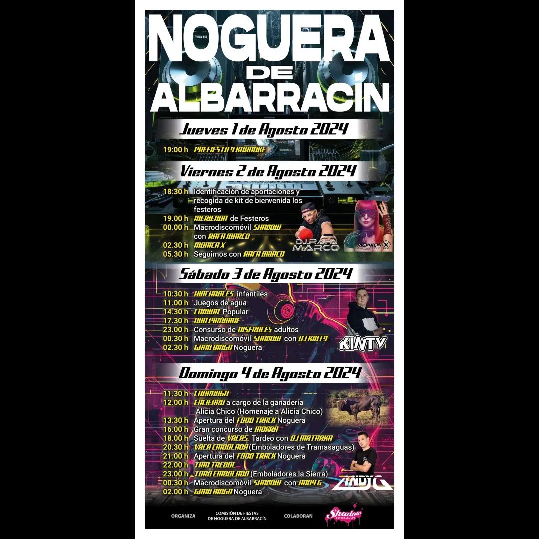 Fiestas Noguera de Albarracín 2024