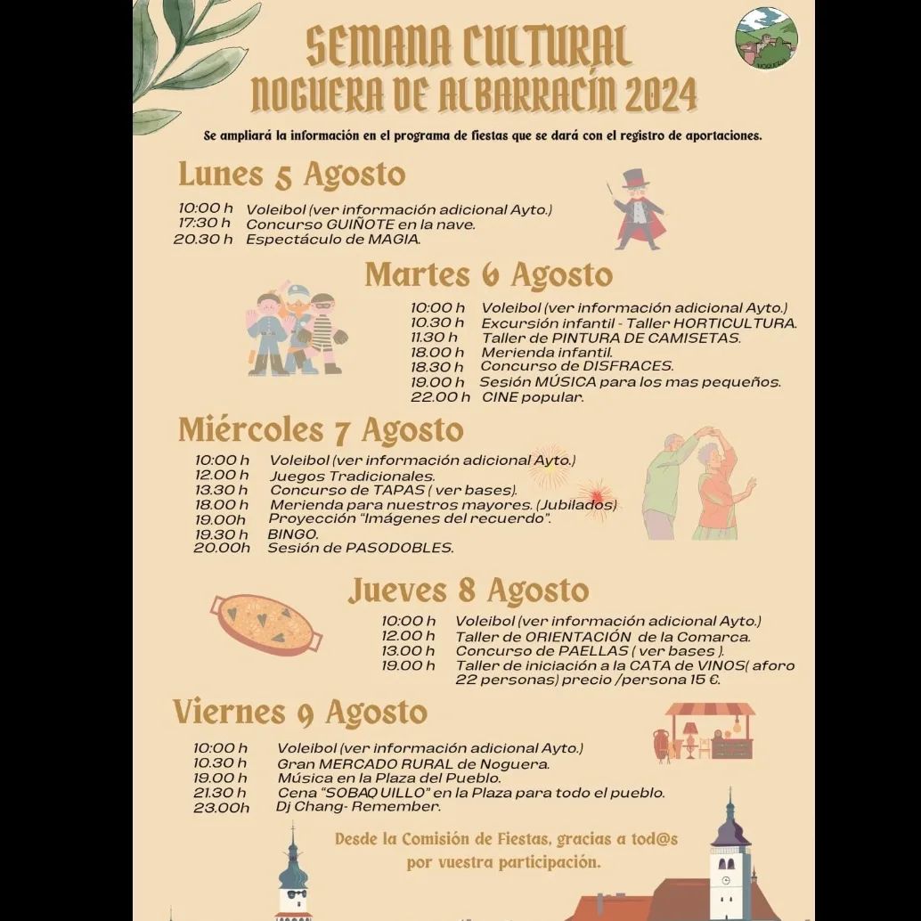 Semana cultural de Noguera de Albarracín 2024