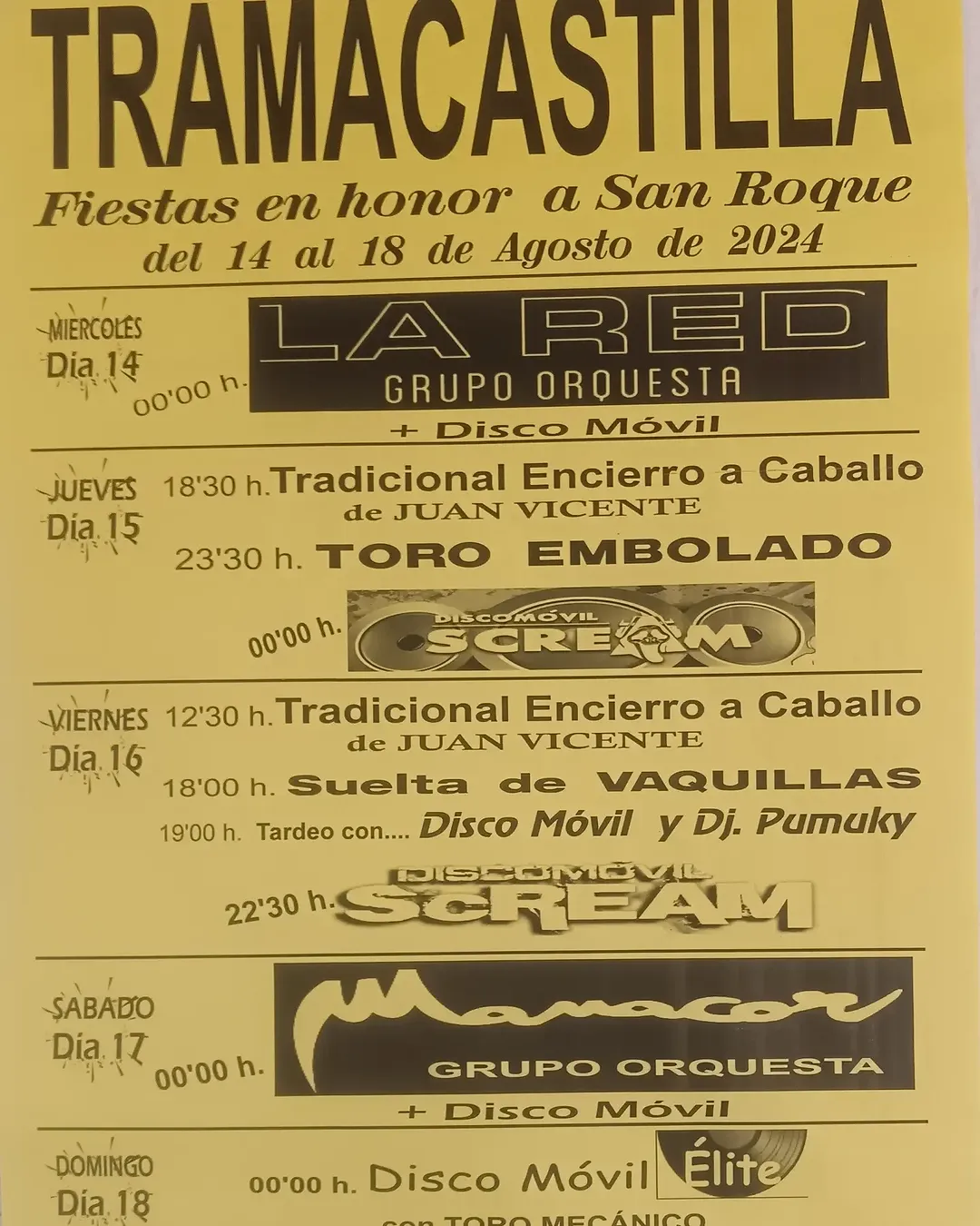 Fiestas Tramacastilla 2024