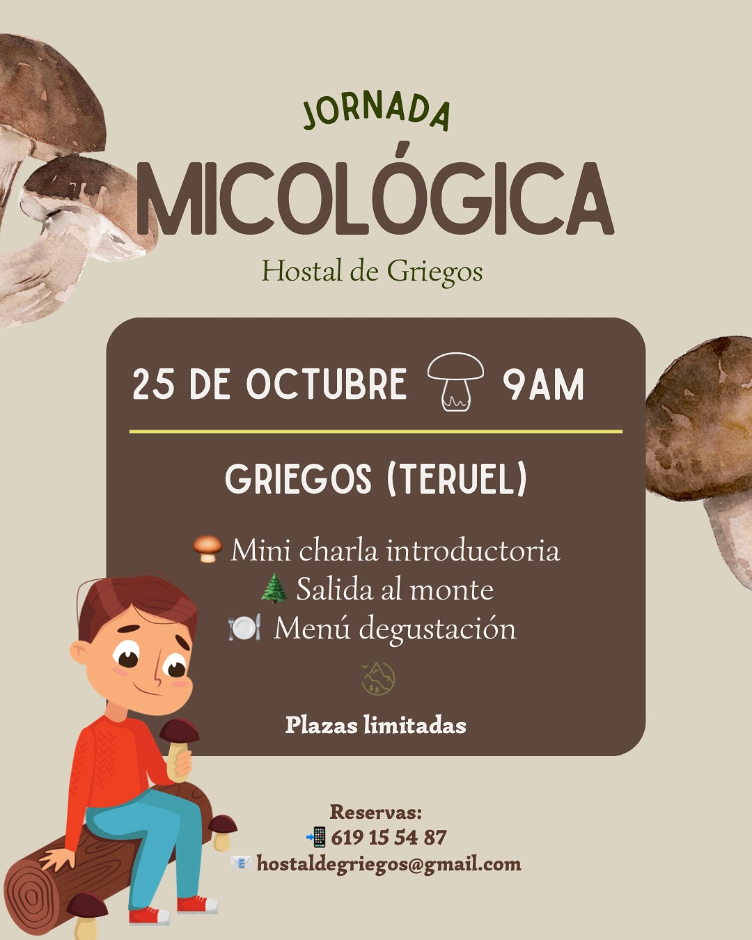Jornada micológica en Griegos